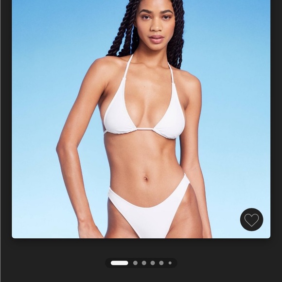 Target Other - White Halter Bikini Set